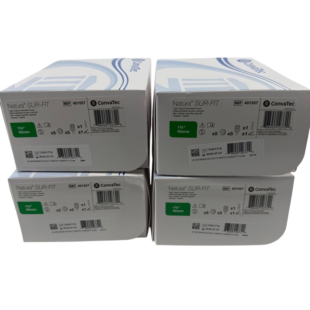ConvaTec Natura SUR-FIT High Output Drainable Pouch 45mm 1 3/4" 401557 4 Boxes